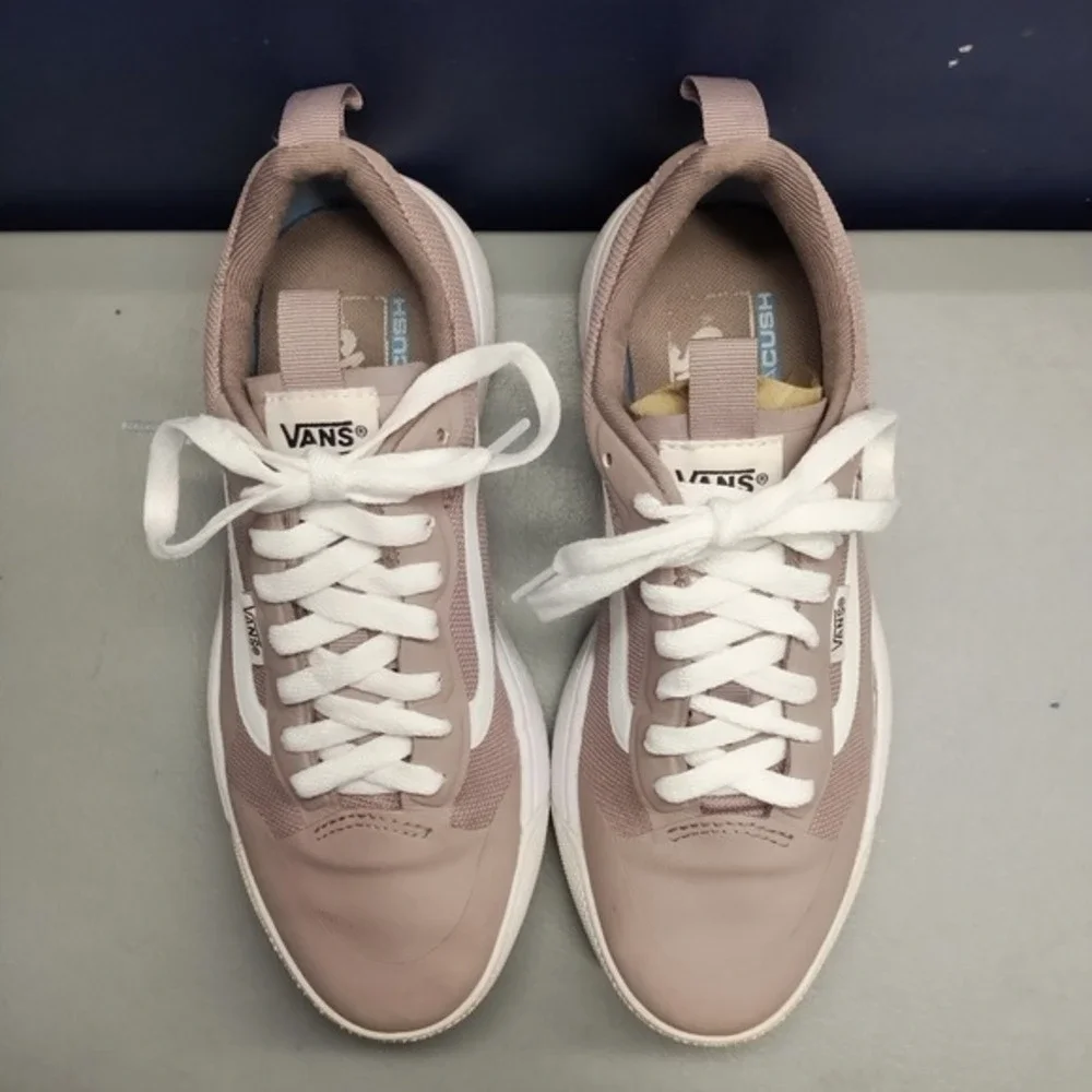 Vans UltraRange Sneakers Womens US Size 6.5 Gray‎ White Ultracush Lace Up 721356